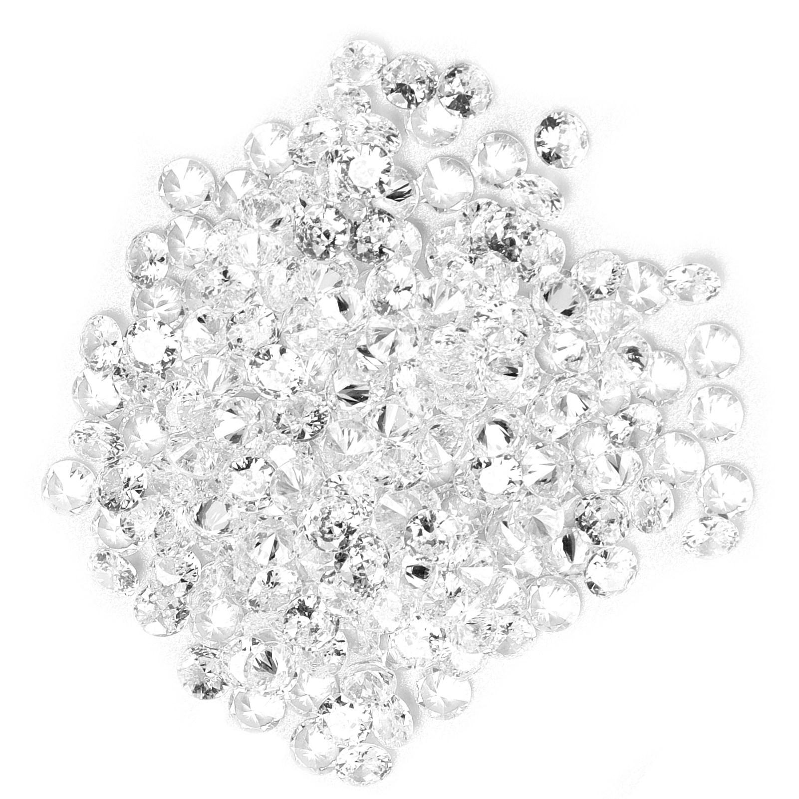 

200 шт. Искусственные бриллианты Сделай сам Искусственные прозрачные белые россыпные бриллианты Самоцветы для мужчин женщин Ювелирное изделие Крафт Украшение Подарок