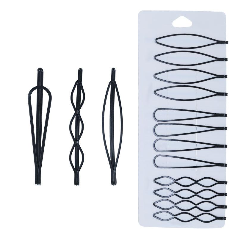 Haarspange Gerade Klemme Einfache Seitenklemme Ponyklemme Damenhaare Fixierung Stahlklemme für Abstehende Haare am Hinterkopf