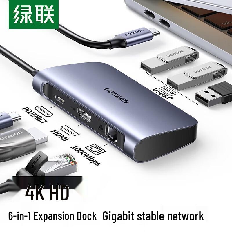 Ugreen USB-C Hub with HDMI Gigabit Ethernet