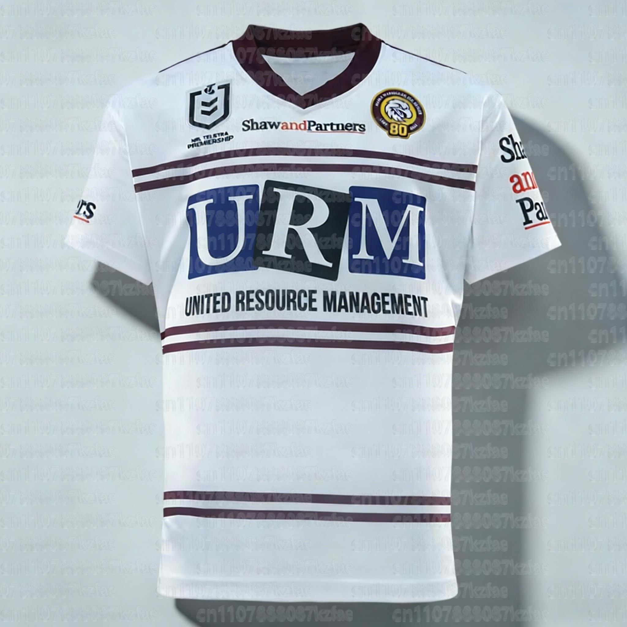2026 The Latest NRL Summer Australian Manly Warringah Sea Eagles Football Men Jersey Training Rugby Adult Tshirt FamilyMatching S