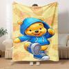 1pc flannel cartoon Winnie the Pooh pattern small bed blanket