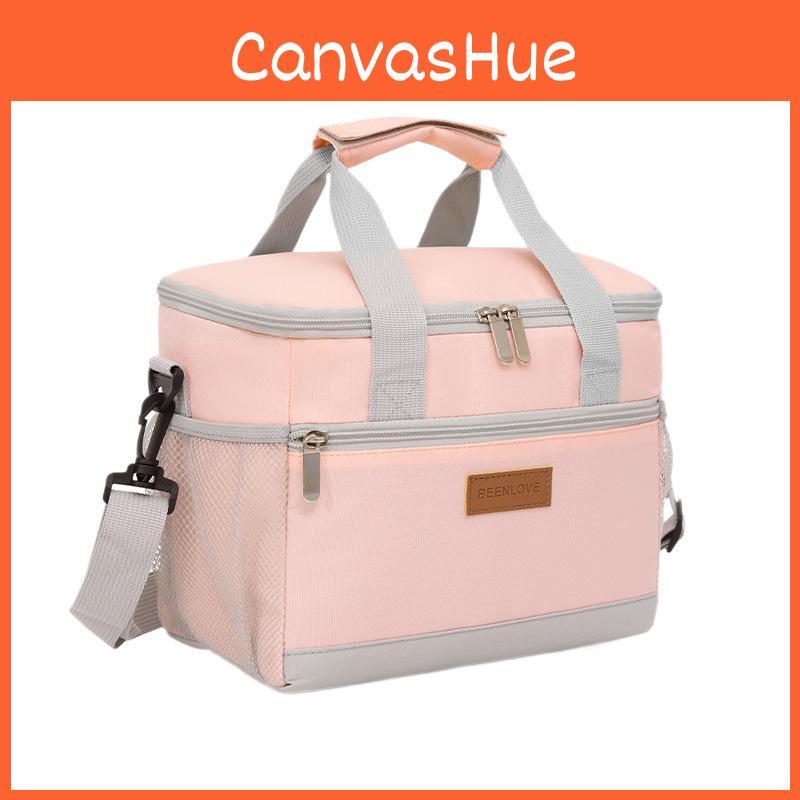 Kirsch-Gänseblümchen-Druck Lunch-Tasche mit wasserdichter Isolierung für Outdoor-Picknicks und Bürogebrauch