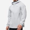 Li Ning Fitness Series Solid Color Hooded Sports Cardigan Sweatshirt Men Sweatshirts Standard-White AWDT439-5