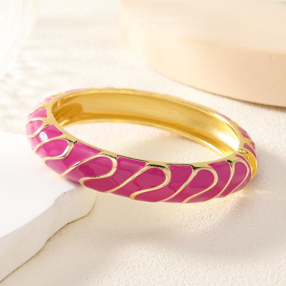 Oil Dripping Color Retro Opening Women's Trendy Fashionable Temperament Versatile New Style Bracelet