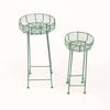 Green Round Planters Set of 2 -Decorative Garden & Indoor Plant Pots
