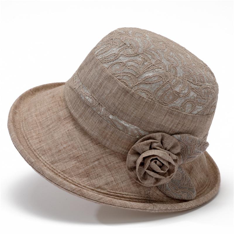 Spring and Autumn Hat Female Visor Basin Hat Cloth Hat Summer Big Eaves Bucket Hat