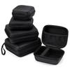 Mini Zipper Earphone Case Black Protective Storage Case EVA Storage Box  Digital Accessories