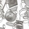 4pcs Stainless Steel Square Open Ring Settings Blank Cabochon Bases Handmade Resin Ring Trayer DIY Bezel Jewelry Making Supplies