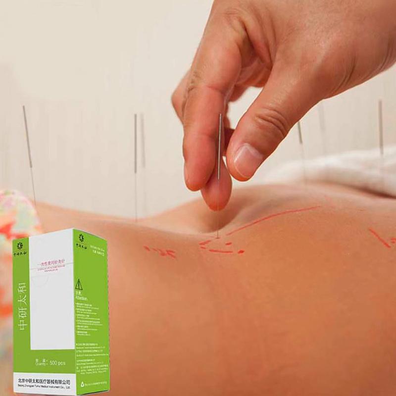 Zhongyan Taihe 100 Pcs Acupuncture Needle With Tube Acupuncture Disposable Sterile Beauty 1 Box Massage Sterilze Needle
