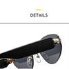 Women's sunglasses, triangular frameless sunglasses, men's and women's fashion sunglasses