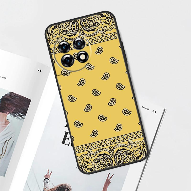 Bandana Paisley Pattern Case For OnePlus Nord 5 CE 4 3 Lite N20 N30 OnePlus 15 13 12 11 8 9 10 Pro 12R 13T 13R Cover
