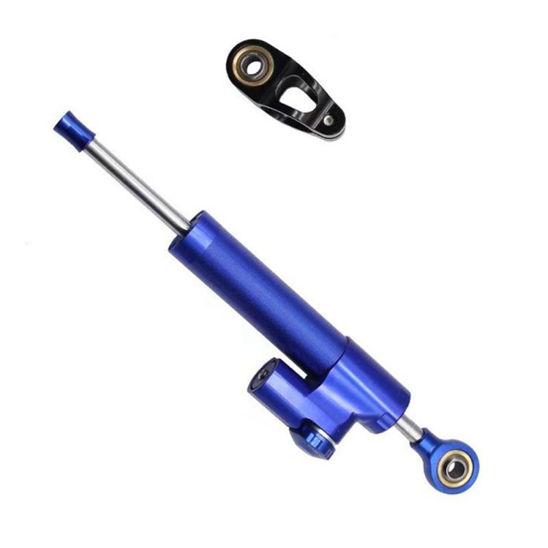 

Рулевой демпфер, стабилизатор, демпфирующий буфер, противовибрационная балансировочная тяга с клеммой синий