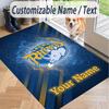 Custom Text Printed Rug Leeds Rhinos Non Slip Floor Carpet For Home Room Decor