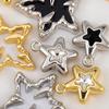5 Pieces Of Punk Style Multi-color Multi-size Star Alloy Pendant Necklace Pendant Base Suitable For Banquet DIY Bracelet Jewelry