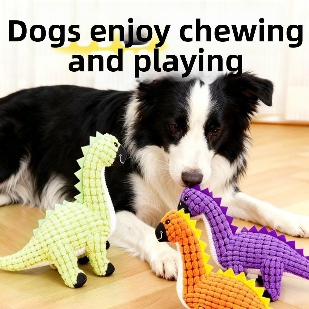 Dinosaur Shape Dog Chew Toys Bite-Resistant Puppy Molar Toy Dog Interactive Toys  for Cat Puppy