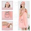 Wearable Bath Towel Absorbent Coral Fleece Sling Bath Skirt Bathrobe Soft Wrap Chest Microfiber Towel