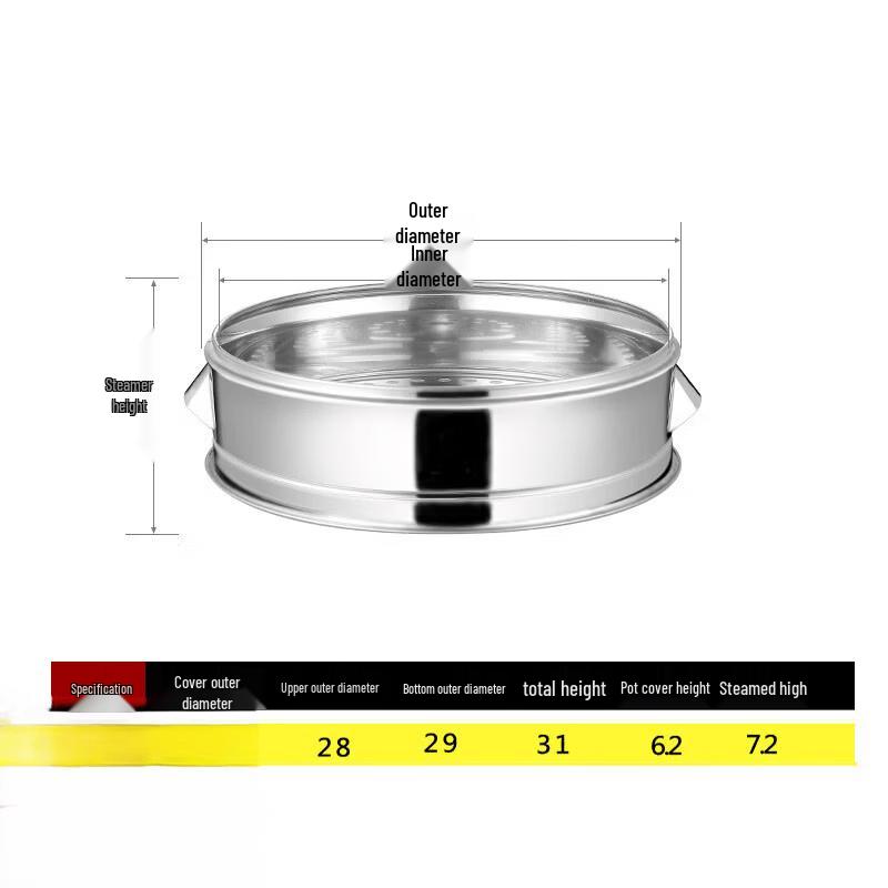 Stainless Steel Multi-Tier Steamer for Buns & Dumplings