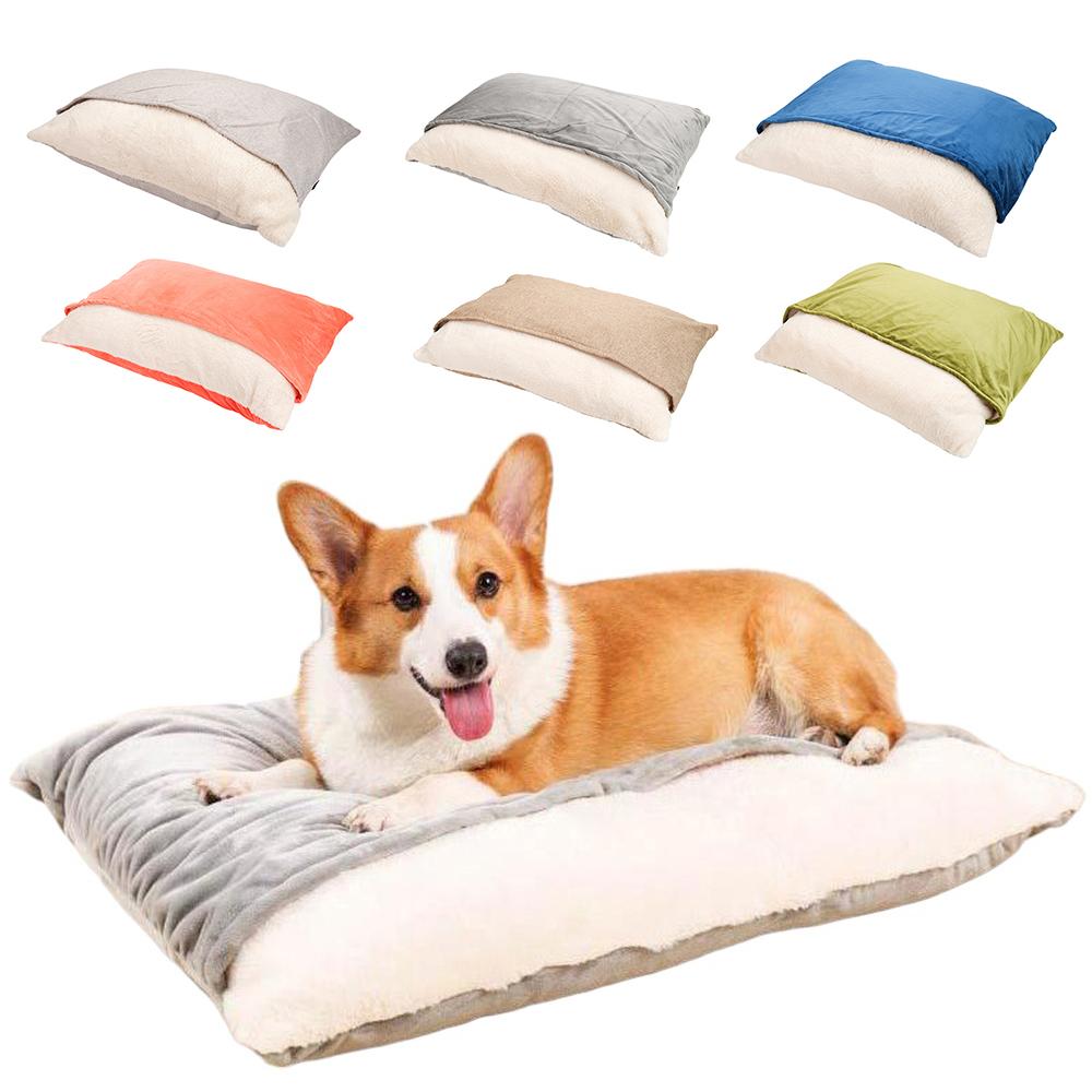 

S/M/L коврик для домашних животных, одеяло, коралловый флис, зимняя подушка, кровать для кошки, собаки, щенка, котенка