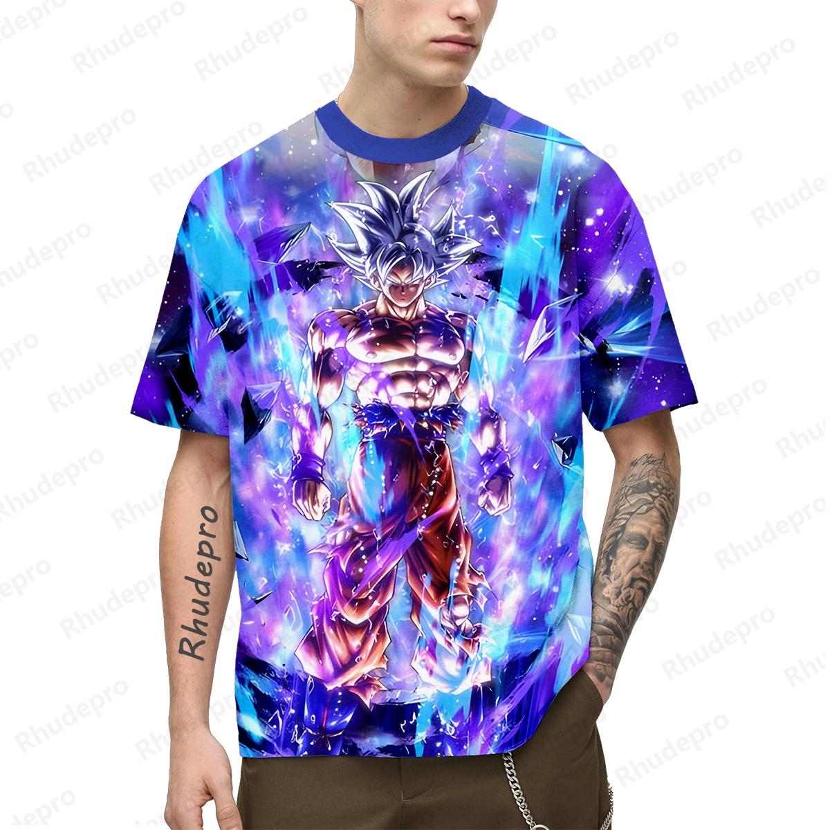 

Vegeta Gym Tops 100-5XL Goku Hip Hop Футболка для мужчин Косплей Футболки Oversize Одежда Мода Аниме Y2k L