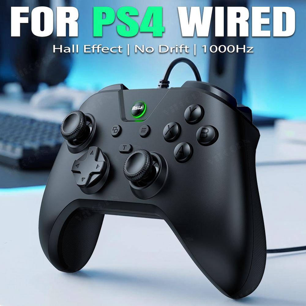 G4 Verkabelter Gamecontroller für PS4 Kompatible Konsole und PC mit Turbo und Dual-Vibration