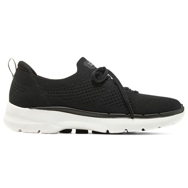 Skechers Go Walk 6 Tessuto Retro Facili da Indossare Scarpe Lifestyle Basse Sneakers Donna Nero 894117-BLK