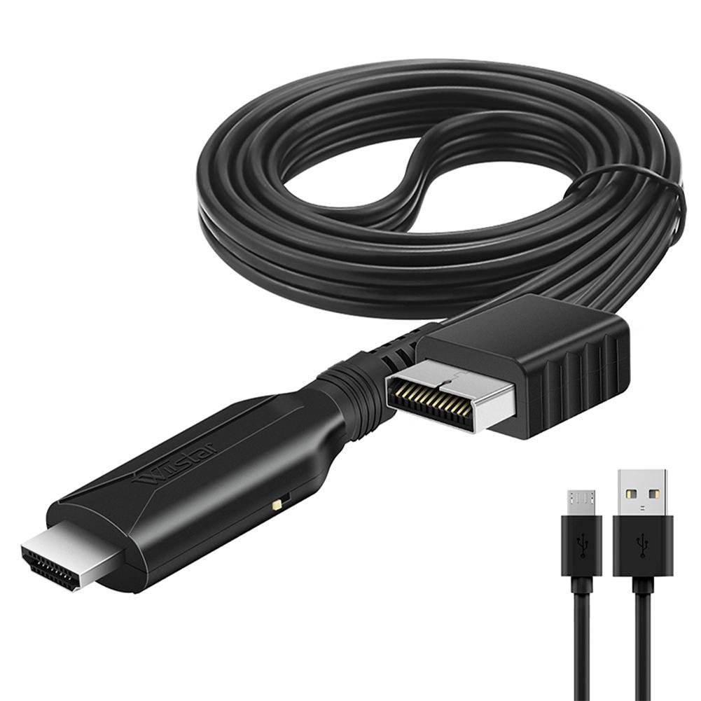 HDTV PC Full HD Audio Video Adapter Link Cable For PS2 Output Support HDMI-compatible 720P 1080 C0G6