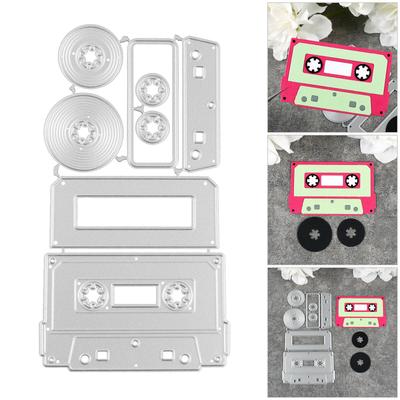 Retro Radio Skärformar Kolstål Stansmallar Metall Präglingsmallar för Scrapbooking Korttillverkning Album