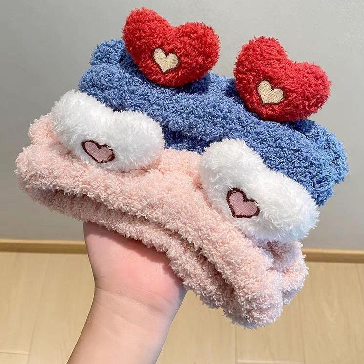 New Love Headband, Women'S Special Headband For Washing Face And Applying Mask, Cute Washing Headband, Hairpin And Hair Accessories.