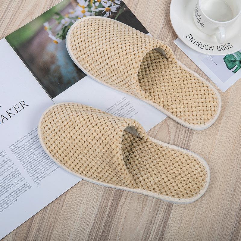 Disposable Slippers Hospitality Home Indoor Homestay Hotel Clubhouse Men's and Women's Coral Fleece Thickened Travel