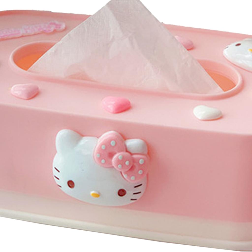 Cute Lift Tissue Box Rectangular Plastic Free Adjustable Lift Lifting Tissue Box for Bedroom Living Room