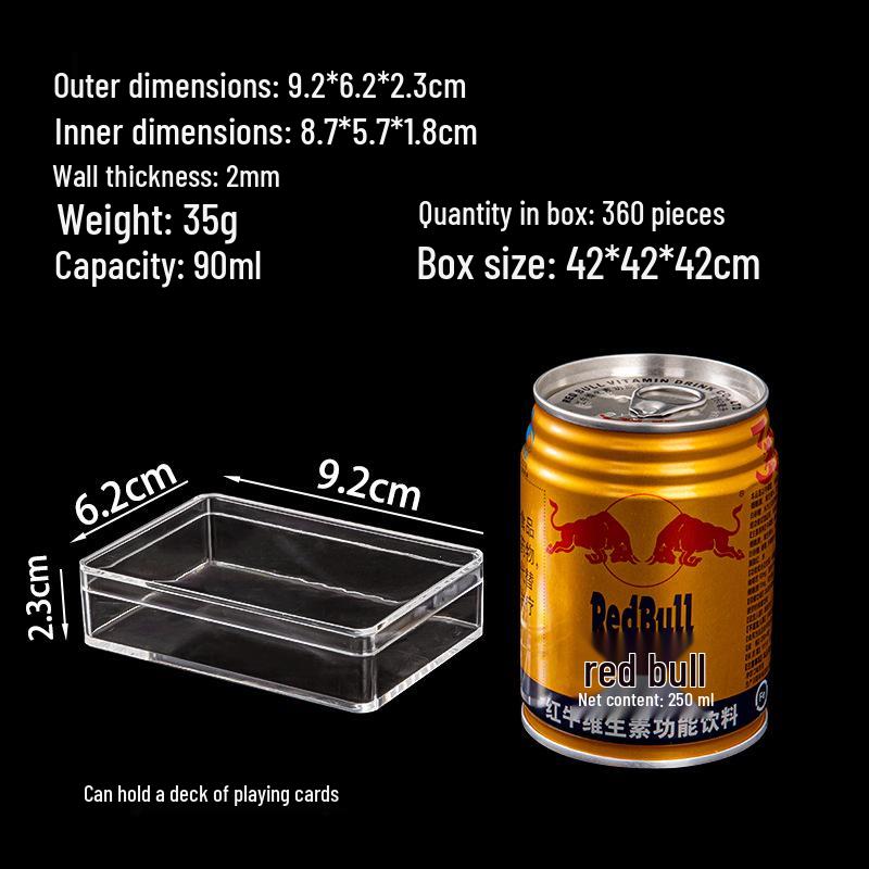 Clear Acrylic Rectangular Gift Box for Tea and Party Souvenirs