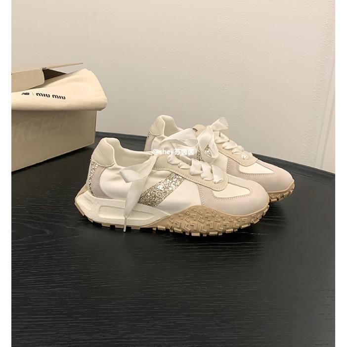 

[Shei Su Yinyin] Oxygen girl~ popcorn platform leisure sports grandma German training shoes women s Forrest Gump shoes 35
