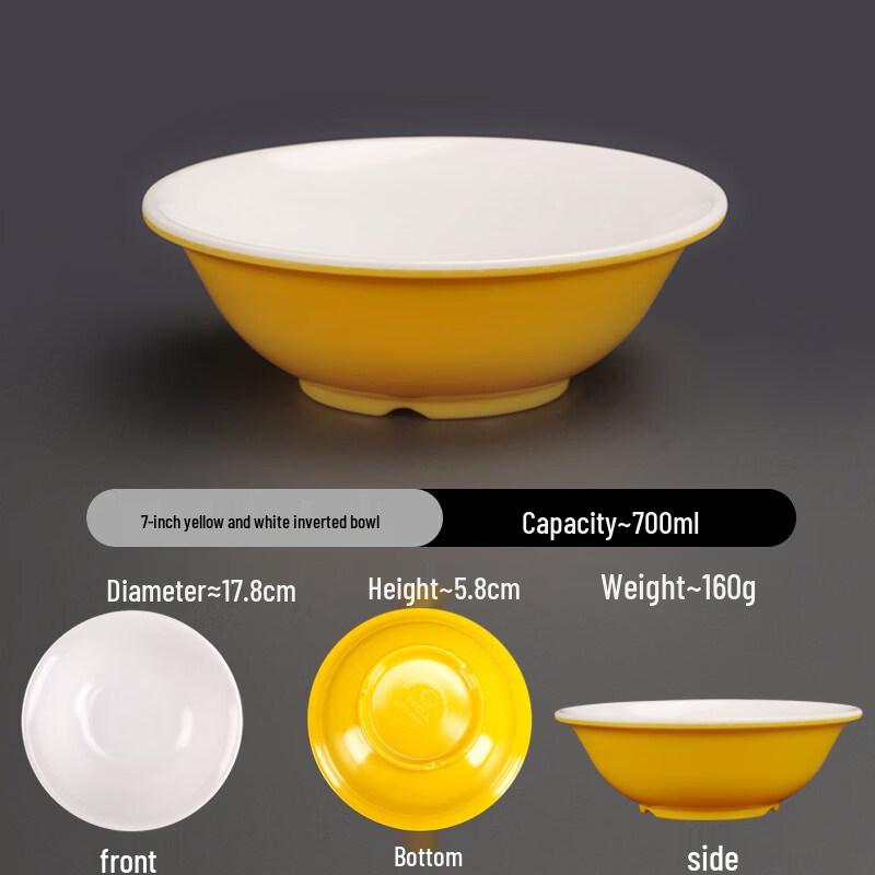 A5 Melamine Two-Tone Inverted Edge Bowls