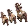 Elefant Skulptur Elefant Figur Lucky Feng Shui Träådring Elefant Staty Skulptur Rikedom Figur Gåva Heminredning