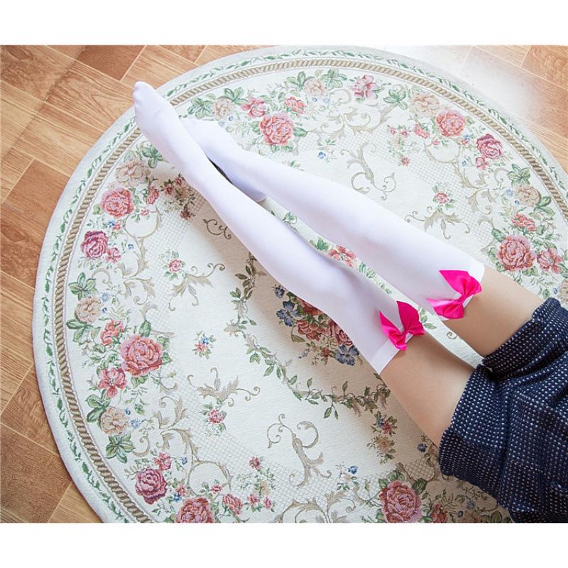 Velvet Bow Temptation Women's Over-the-Knee Lingerie Socks