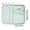 A4 Stationery Storage Bag Double-layer Mesh Zipper Bag Large Capacity Organizer Folders School Office Supplies Stationary Bag