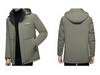 Trendy Men's Winter Hooded Cotton Jacket - Fashionable Business Casual Style, Plus Velvet Warmth for Middle-Aged Dads (2025)