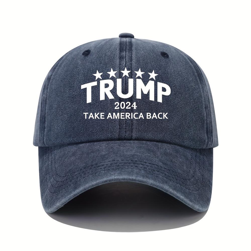 Printed Letter Baseball Cap Unisex Adjustable Spring Summer Outdoor Sun Hat темно-синий