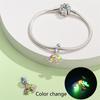 Koperen Plated Lichtgevende Kameleon Kleurveranderende Vlinder Insect Bedels Hanger Past op Pandachoriginal Armbanden Doe-het-zelf Sieraden