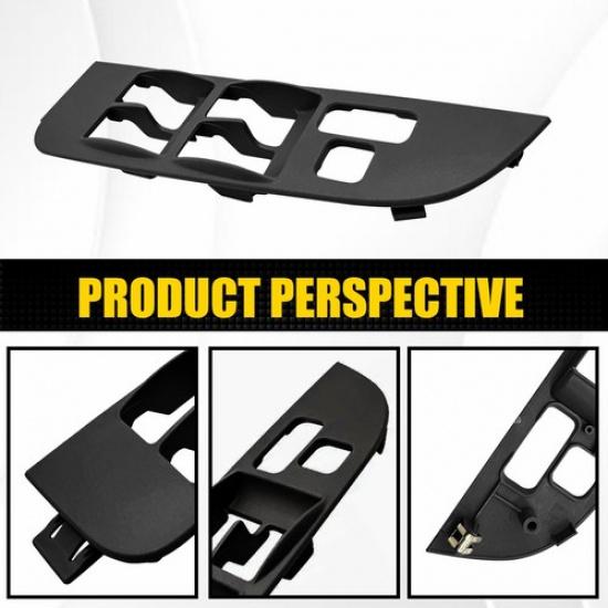 Black Driver Left Master Power Window Switch Bezel Trim For 98-02 Toyota Corolla
