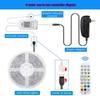 2024 Smart Bluetooth RGB LED Strip Lights with Music Control - Seven-Color TV Light Set