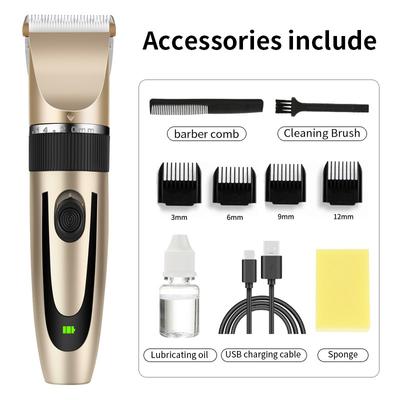 Electric Pushing Scissors Rechargeable Hair Clipper Razor Shaving Home Hair Clipper