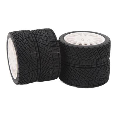 4Pcs 1/10 RC Car Tire Plastic   Rubber RC Car Wheel Tyre Replacement for    01  02 XV01