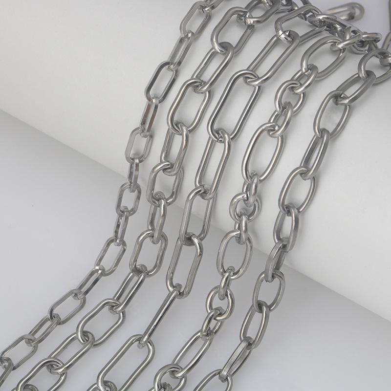 Stainless Steel Geometric Minimalist Bracelet Necklace Chain Jewelry