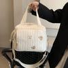 Mama Tasche Niedlicher Bestickter Bär Blume Handtasche Schultertaschen Tragbar Große Kapazität Aufbewahrung Umhängetasche