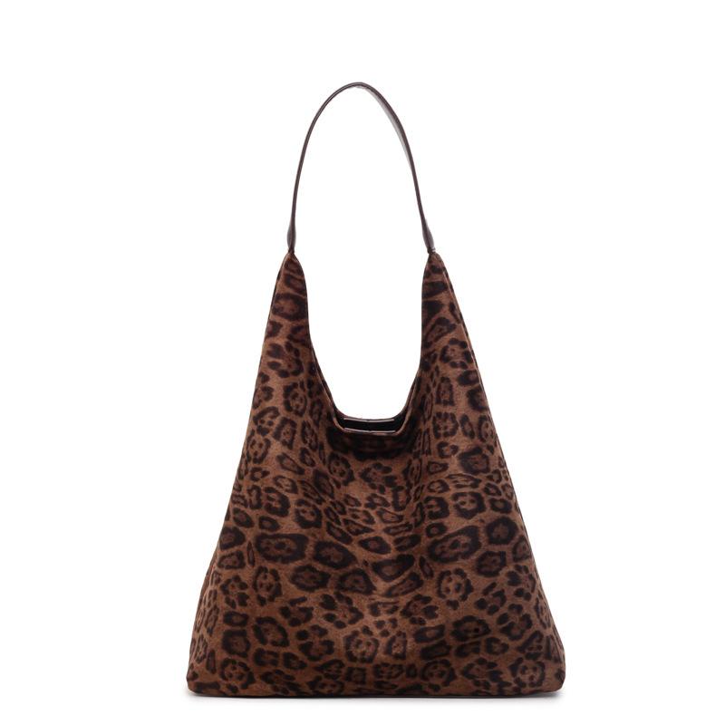Leopard Print Bag Women's Large Capacity 2025 New Autumn and Winter Leisure Shoulder Mother and Child Bag Versatile Work Commuter Tote Bag