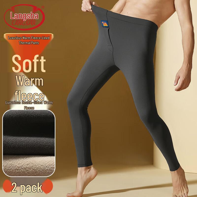

Мужские зимние термобрюки Langsha с флисовой подкладкой (2-Pack) 4XL