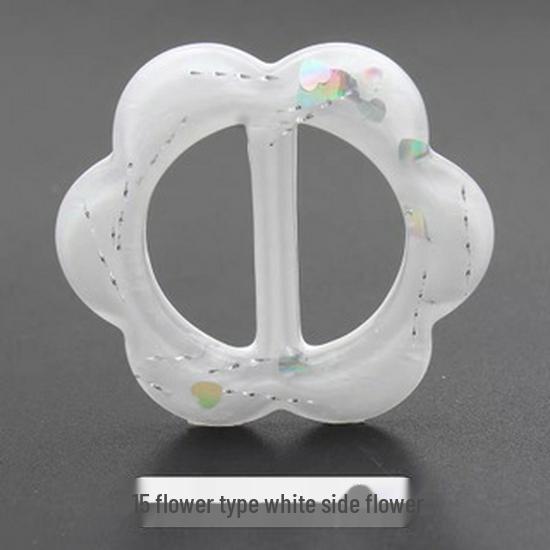 Resin Adjustable Japanese T-Shirt Knot Waist Buckle with Three-Speed Button & Scarf Clip