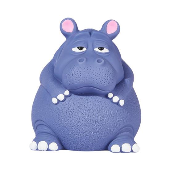 Squeaky Dog Chew Toy for Small Medium Large Dogs Cartoon Animal Design Interactive Latex Dog Toy for Anxiety Relief Teeth Cleaning