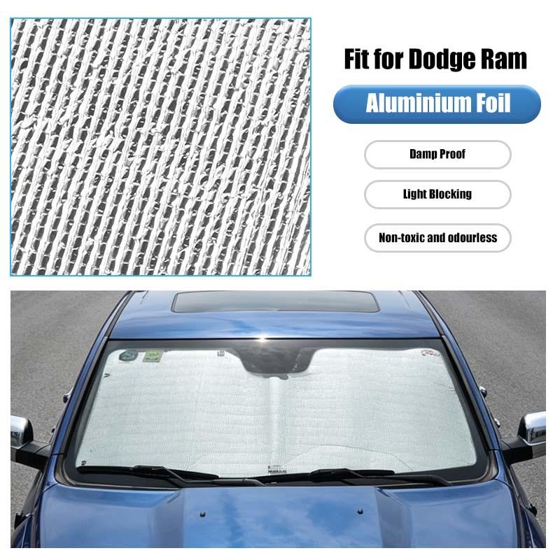 Car Front Windshield Sunshade Window Shade Foldable Sun Visor Cover Fit For Dodge RAM 2010-2015 Car Interior Accessories